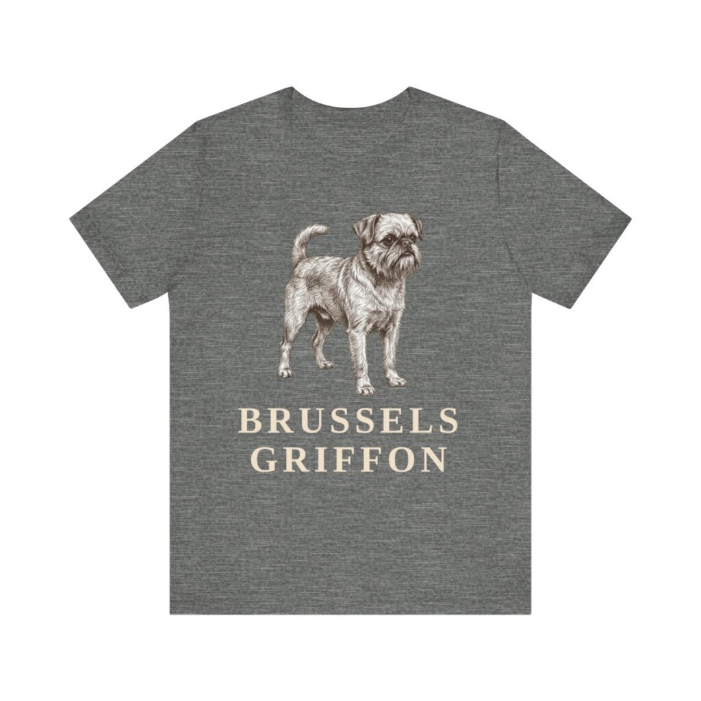 Brussels Griffon Lover Shirt, Vintage Dog Sketch Tee, Dog Lover Gift