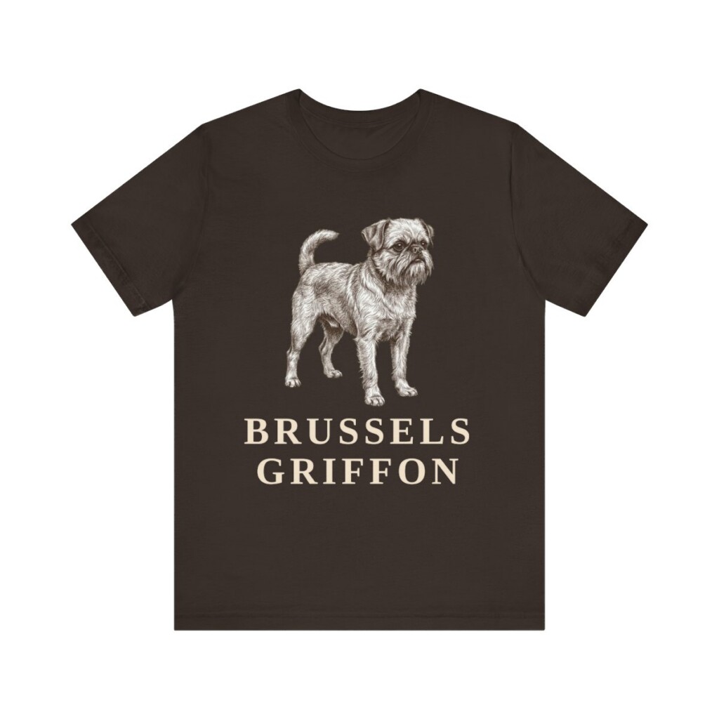 Brussels Griffon Lover Shirt, Vintage Dog Sketch Tee, Dog Lover Gift