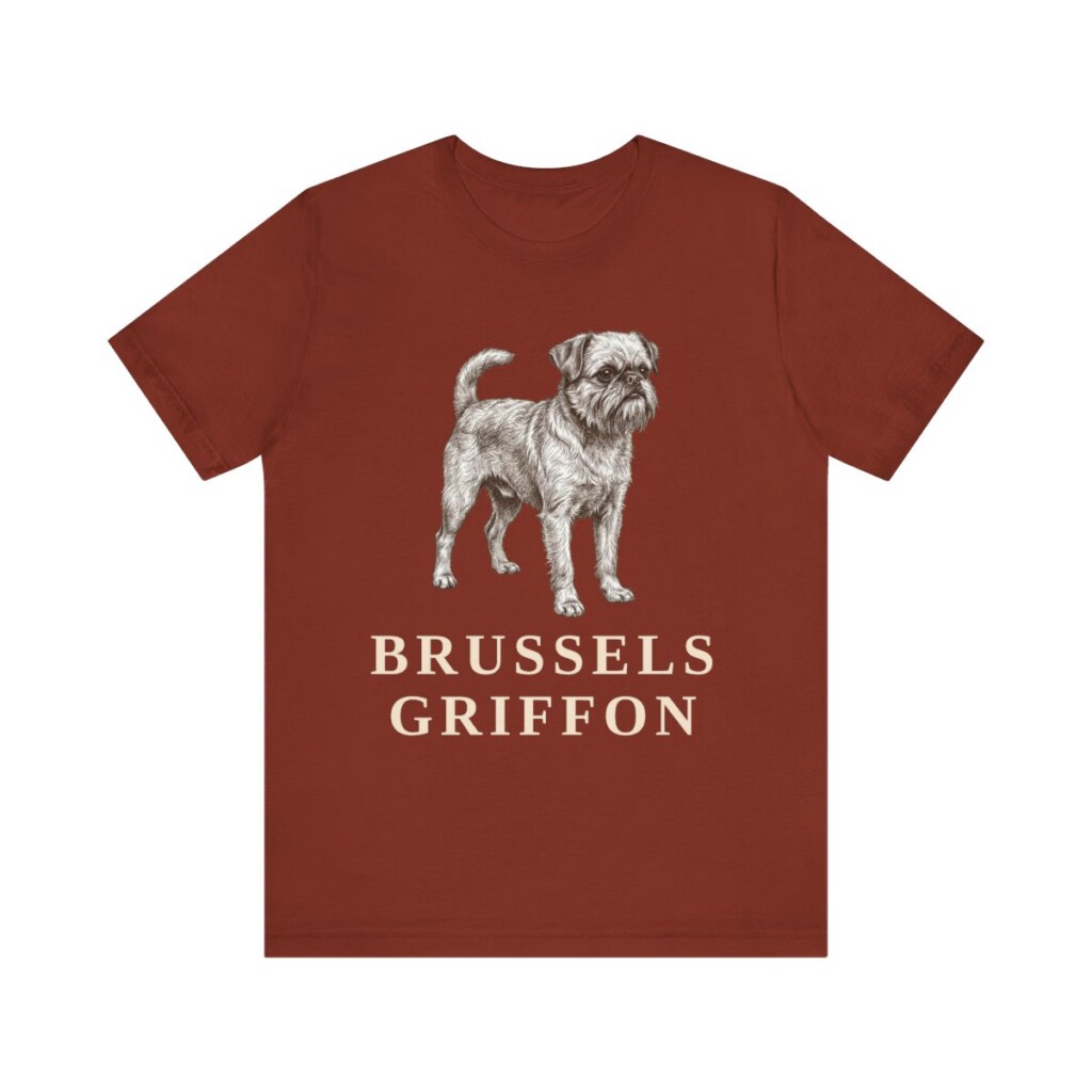 Brussels Griffon Lover Shirt, Vintage Dog Sketch Tee, Dog Lover Gift