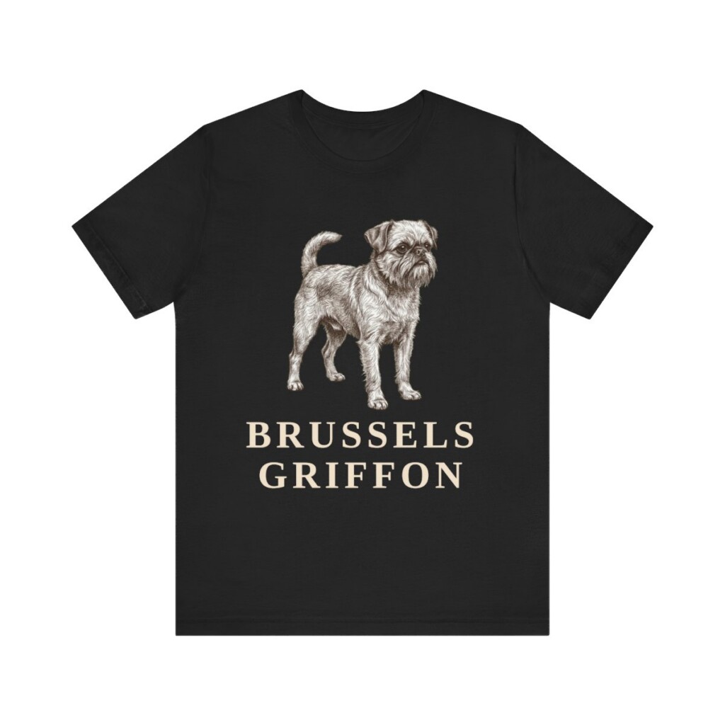 Brussels Griffon Lover Shirt, Vintage Dog Sketch Tee, Dog Lover Gift
