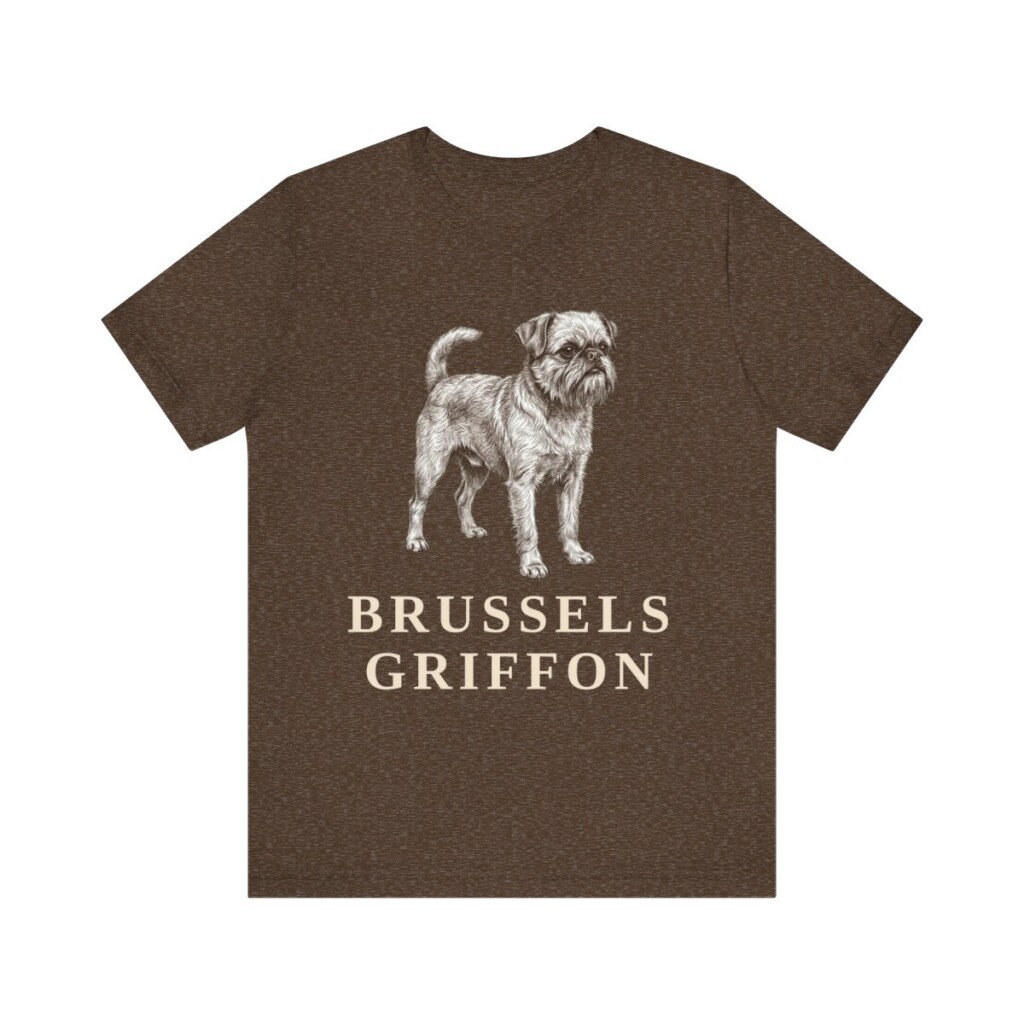 Brussels Griffon Lover Shirt, Vintage Dog Sketch Tee, Dog Lover Gift