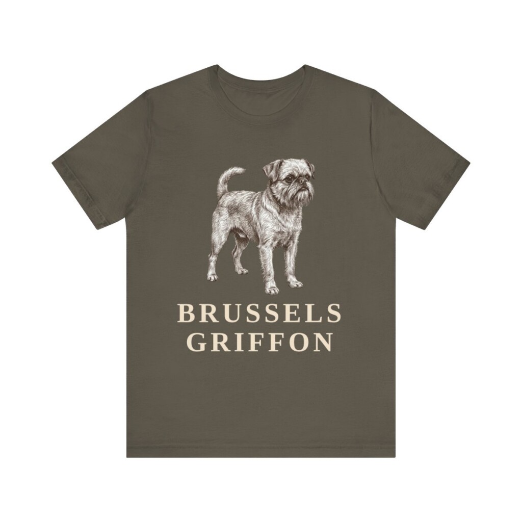 Brussels Griffon Lover Shirt, Vintage Dog Sketch Tee, Dog Lover Gift