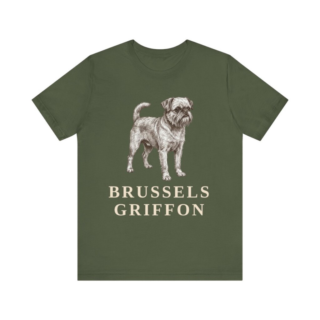 Brussels Griffon Lover Shirt, Vintage Dog Sketch Tee, Dog Lover Gift