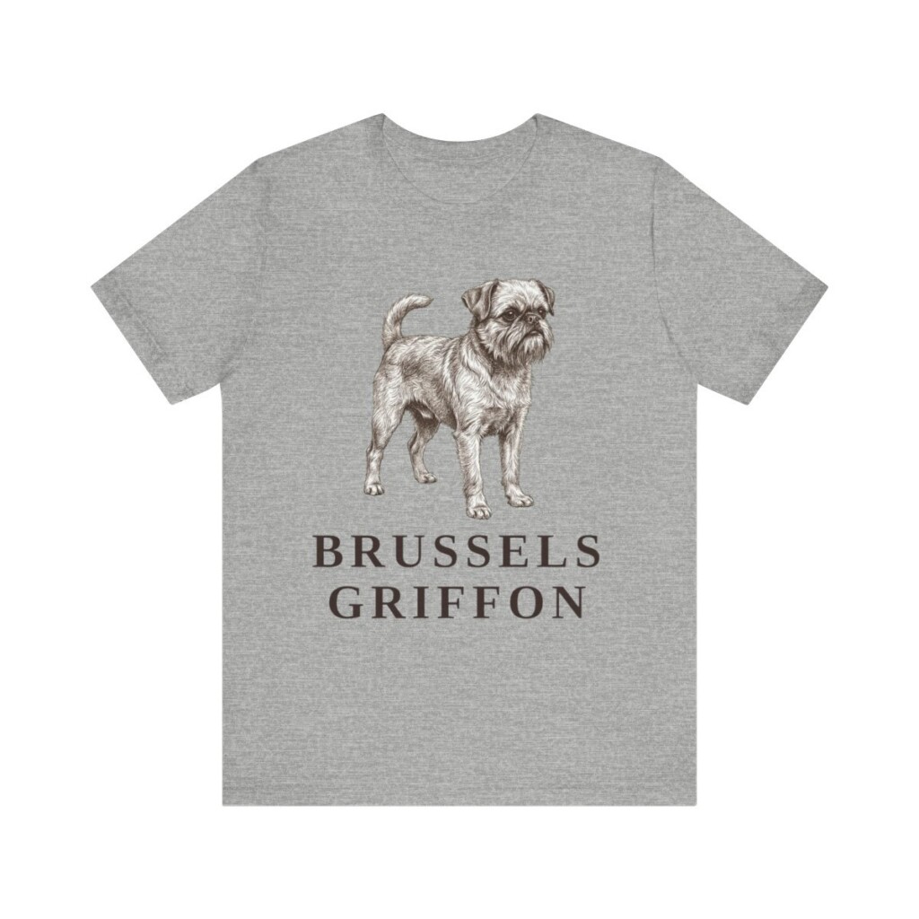 Brussels Griffon Lover Shirt, Vintage Dog Sketch Tee, Dog Lover Gift