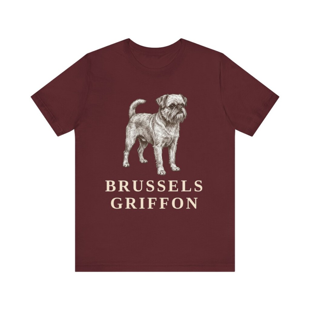 Brussels Griffon Lover Shirt, Vintage Dog Sketch Tee, Dog Lover Gift