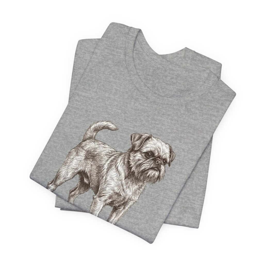 Brussels Griffon Lover Shirt, Vintage Dog Sketch Tee, Dog Lover Gift