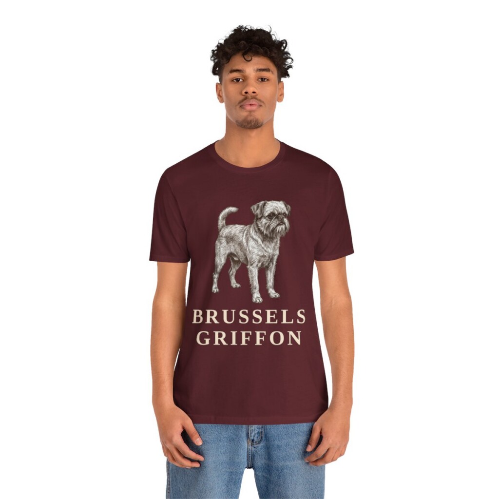 Brussels Griffon Lover Shirt, Vintage Dog Sketch Tee, Dog Lover Gift