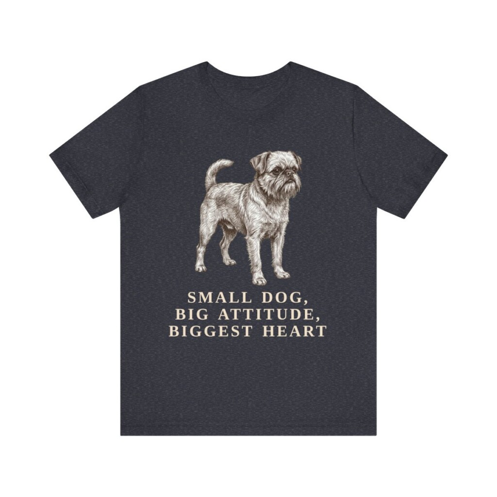 Brussels Griffon Humor Shirt, Vintage Dog Sketch Tee, Dog Humor Gift