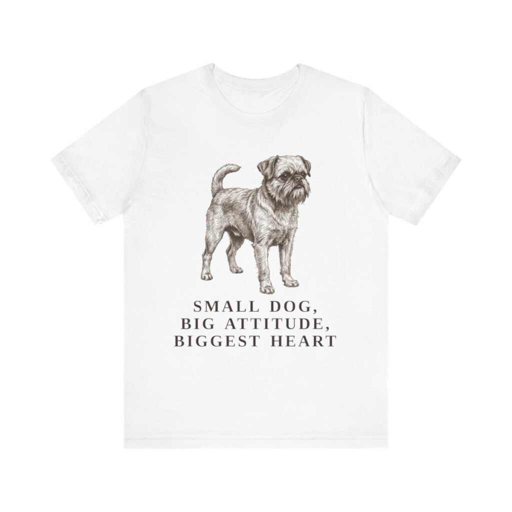 Brussels Griffon Humor Shirt, Vintage Dog Sketch Tee, Dog Humor Gift