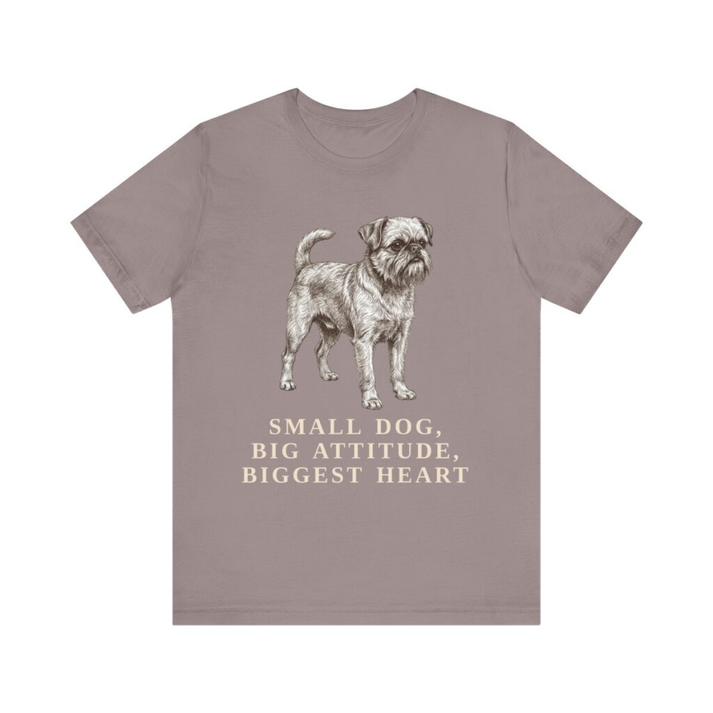 Brussels Griffon Humor Shirt, Vintage Dog Sketch Tee, Dog Humor Gift