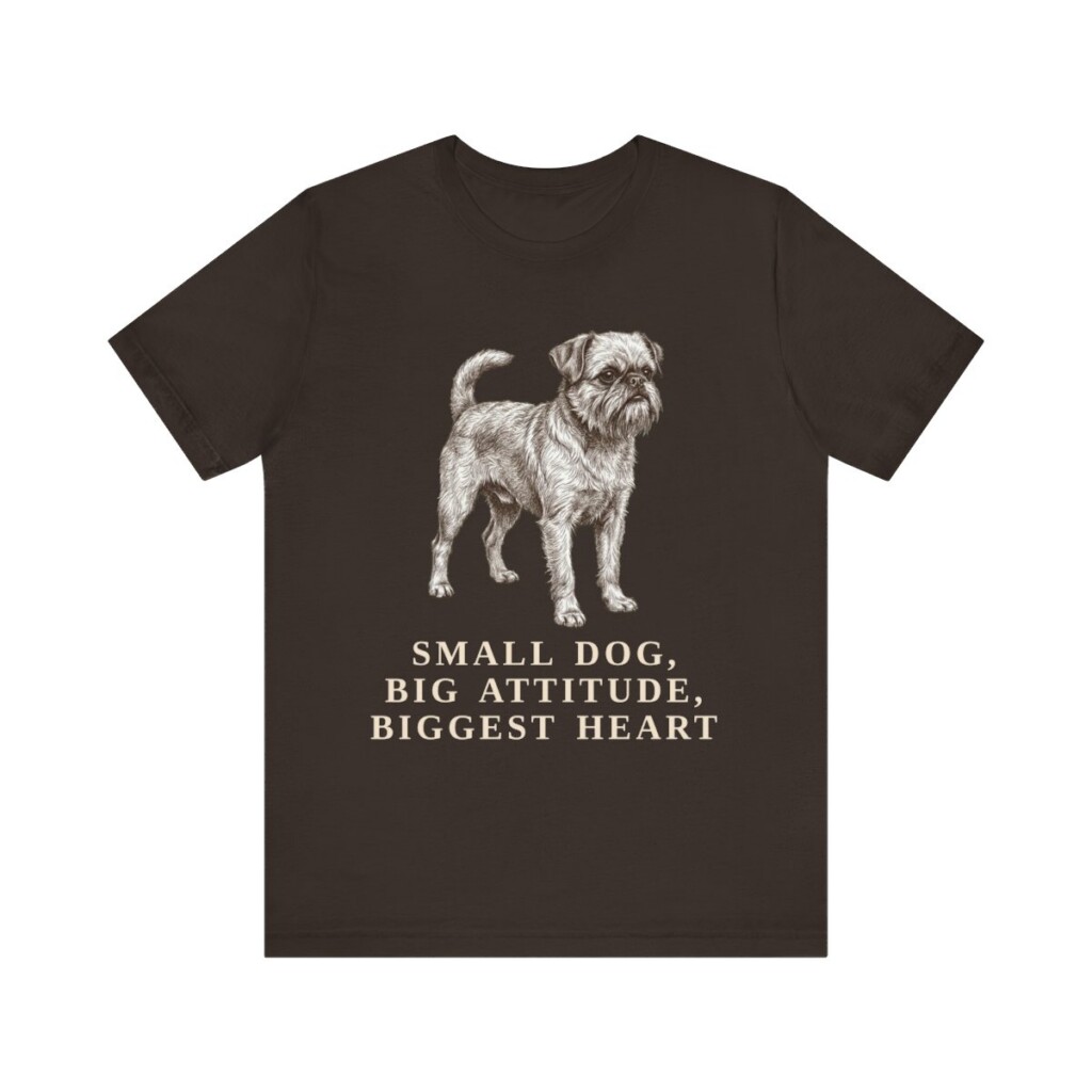 Brussels Griffon Humor Shirt, Vintage Dog Sketch Tee, Dog Humor Gift