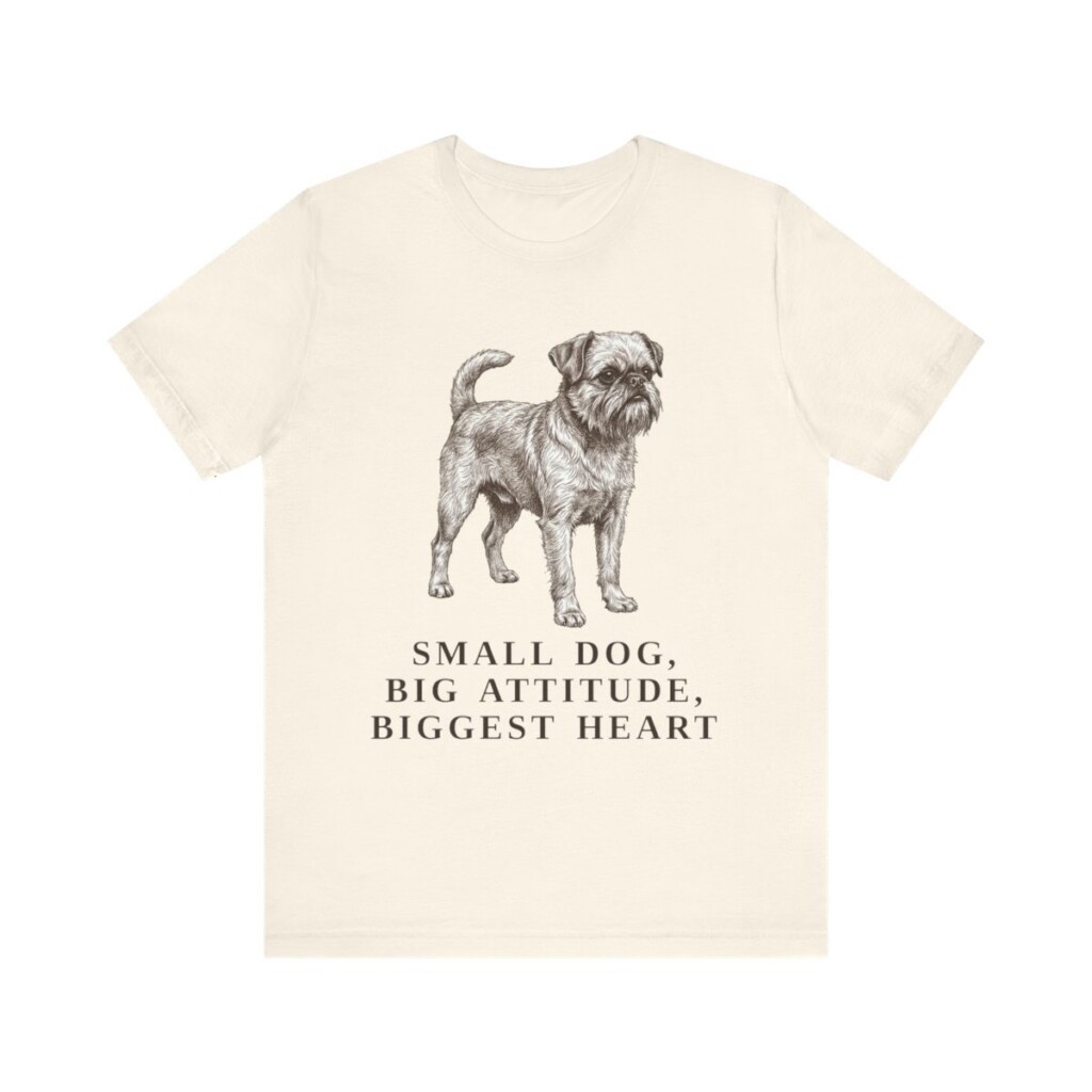 Brussels Griffon Humor Shirt, Vintage Dog Sketch Tee, Dog Humor Gift