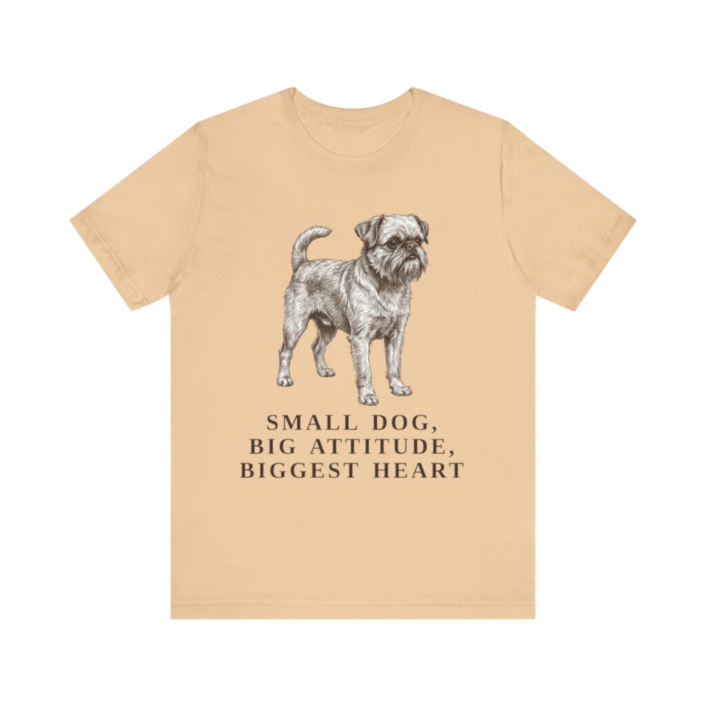 Brussels Griffon Humor Shirt, Vintage Dog Sketch Tee, Dog Humor Gift