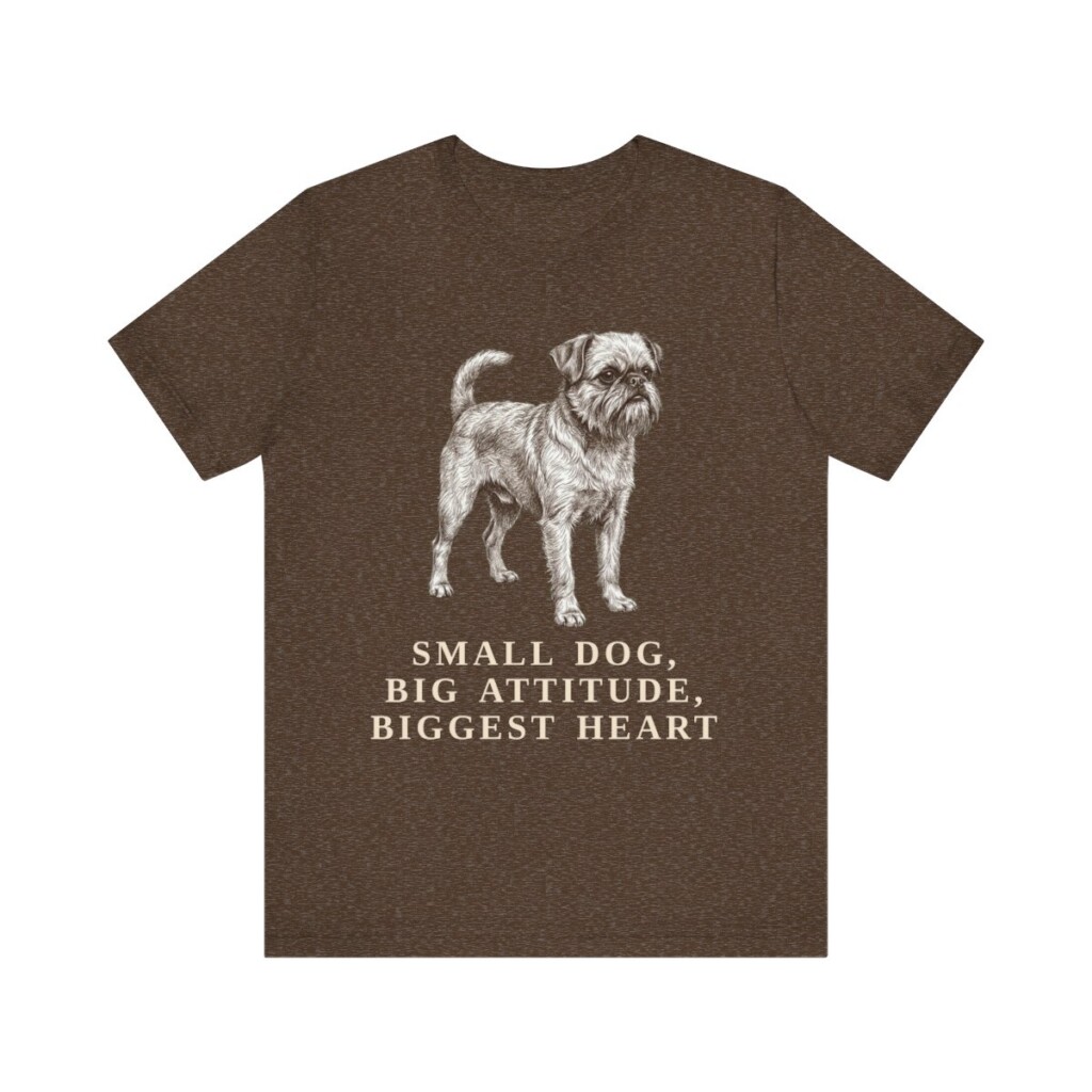Brussels Griffon Humor Shirt, Vintage Dog Sketch Tee, Dog Humor Gift