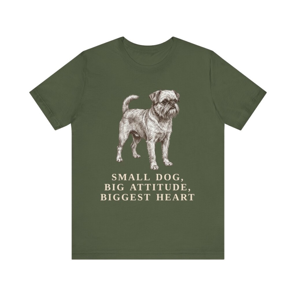 Brussels Griffon Humor Shirt, Vintage Dog Sketch Tee, Dog Humor Gift