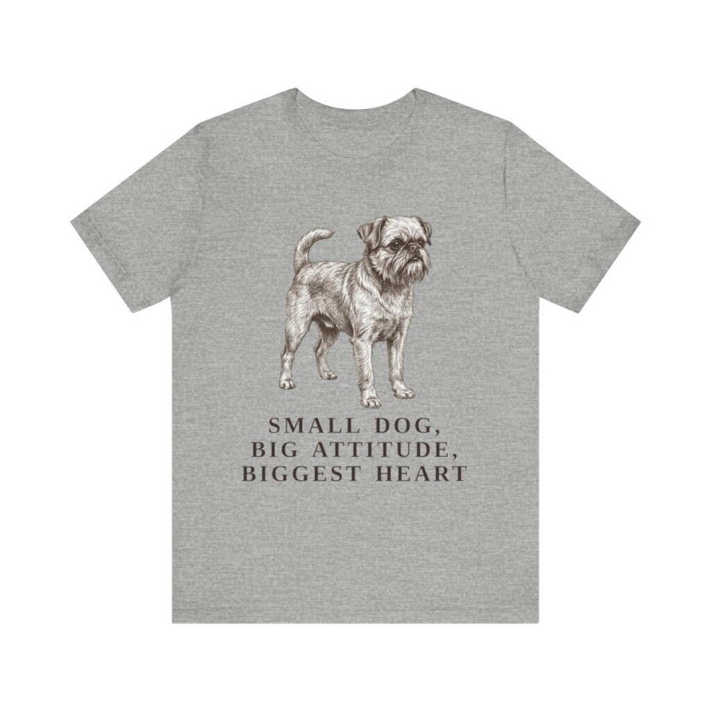 Brussels Griffon Humor Shirt, Vintage Dog Sketch Tee, Dog Humor Gift