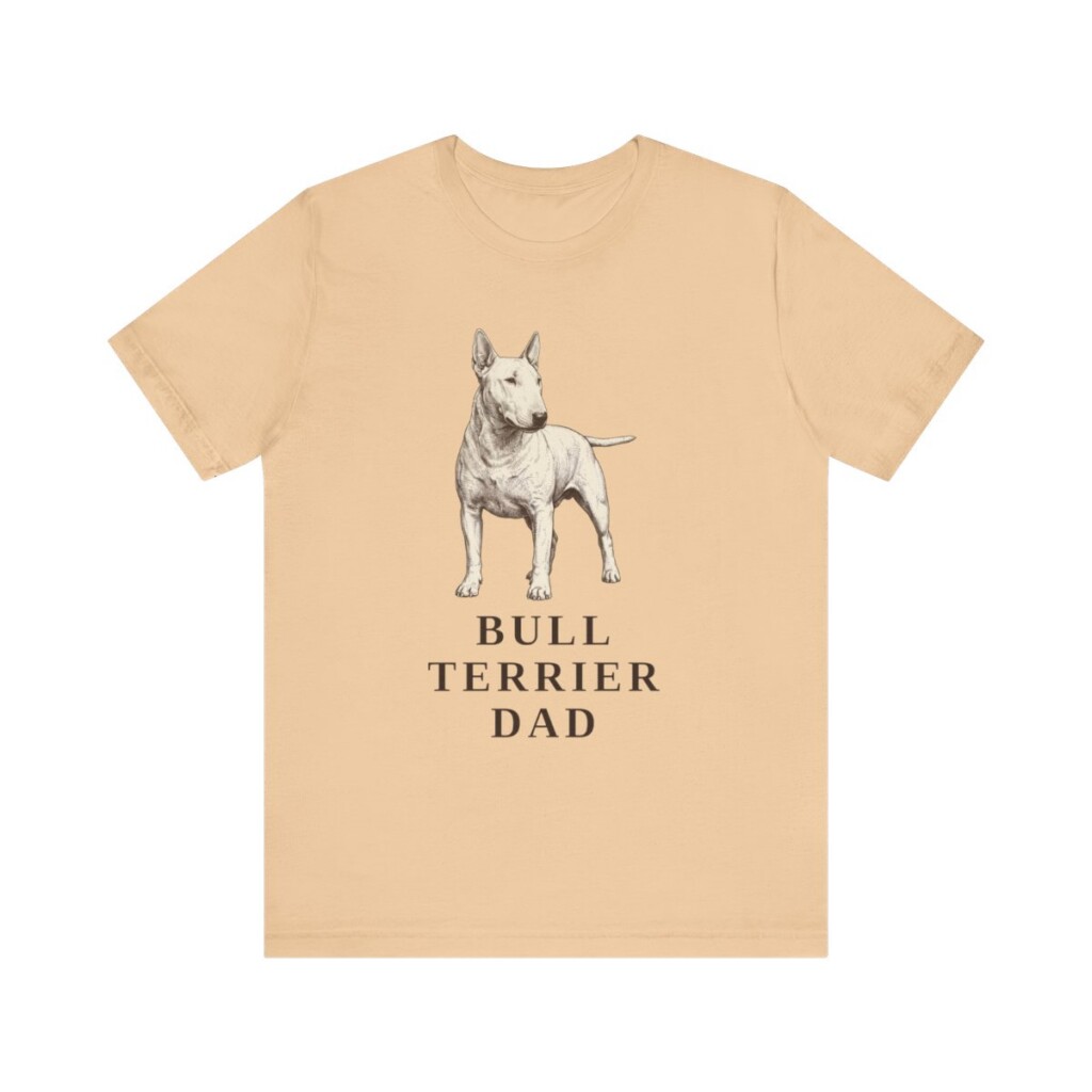 Bull Terrier Dad Shirt, Vintage Dog Sketch Tee, Dog Dad Gift Bull Terrier Dad Shirt, Vintage Dog Sketch Tee, Dog Dad Gift