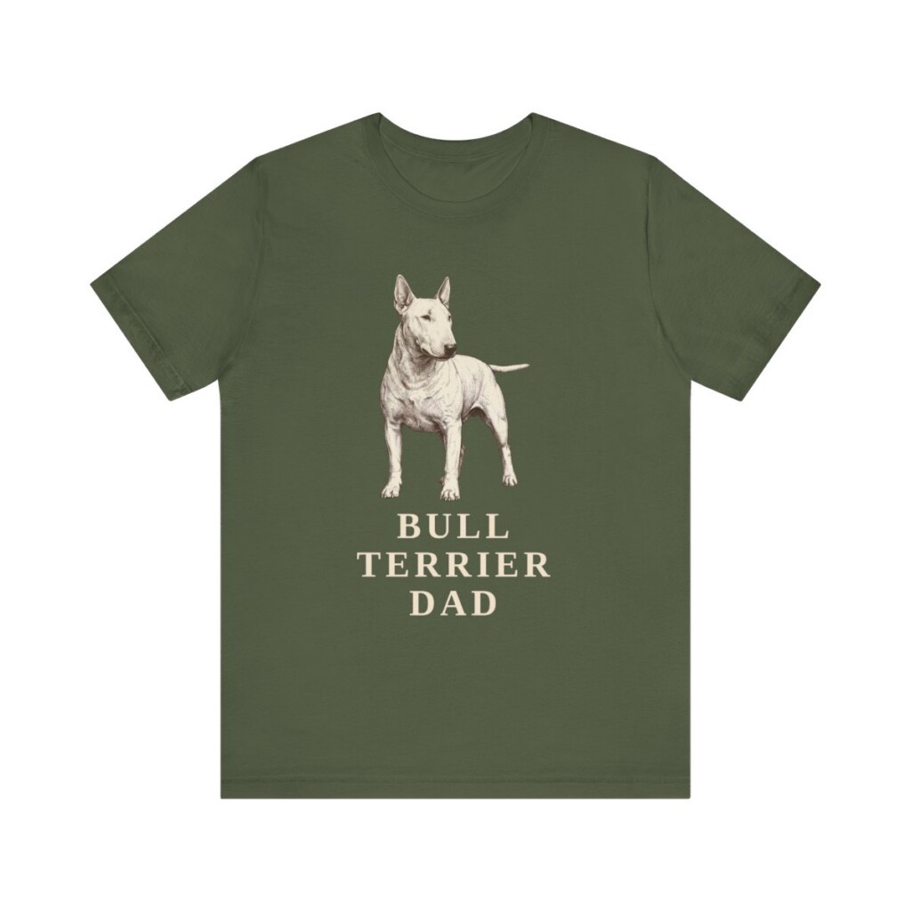 Bull Terrier Dad Shirt, Vintage Dog Sketch Tee, Dog Dad Gift Bull Terrier Dad Shirt, Vintage Dog Sketch Tee, Dog Dad Gift