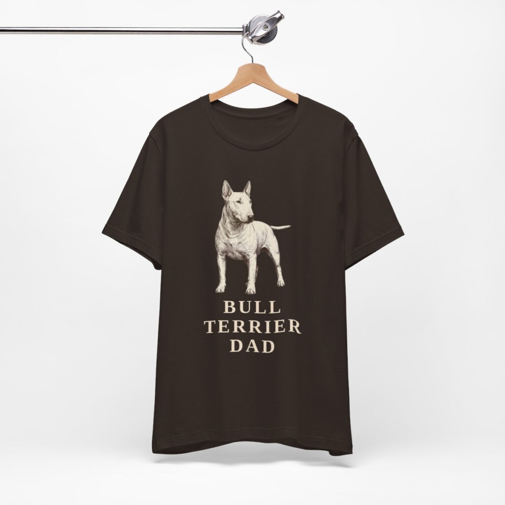 Bull Terrier Dad Shirt, Vintage Dog Sketch Tee, Dog Dad Gift Bull Terrier Dad Shirt, Vintage Dog Sketch Tee, Dog Dad Gift