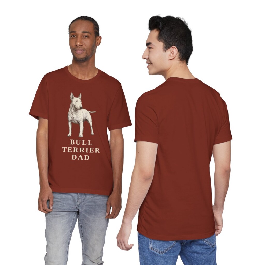 Bull Terrier Dad Shirt, Vintage Dog Sketch Tee, Dog Dad Gift Bull Terrier Dad Shirt, Vintage Dog Sketch Tee, Dog Dad Gift