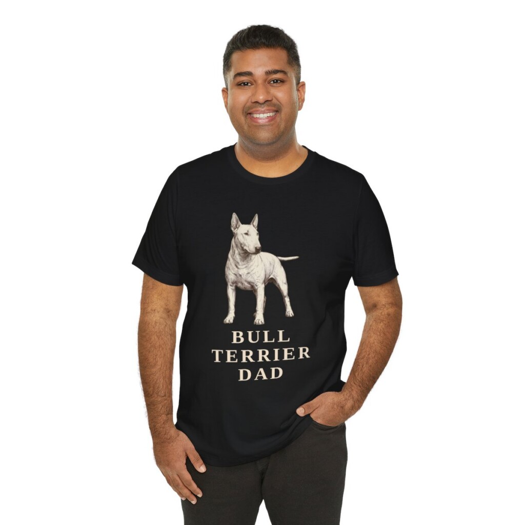 Bull Terrier Dad Shirt, Vintage Dog Sketch Tee, Dog Dad Gift Bull Terrier Dad Shirt, Vintage Dog Sketch Tee, Dog Dad Gift