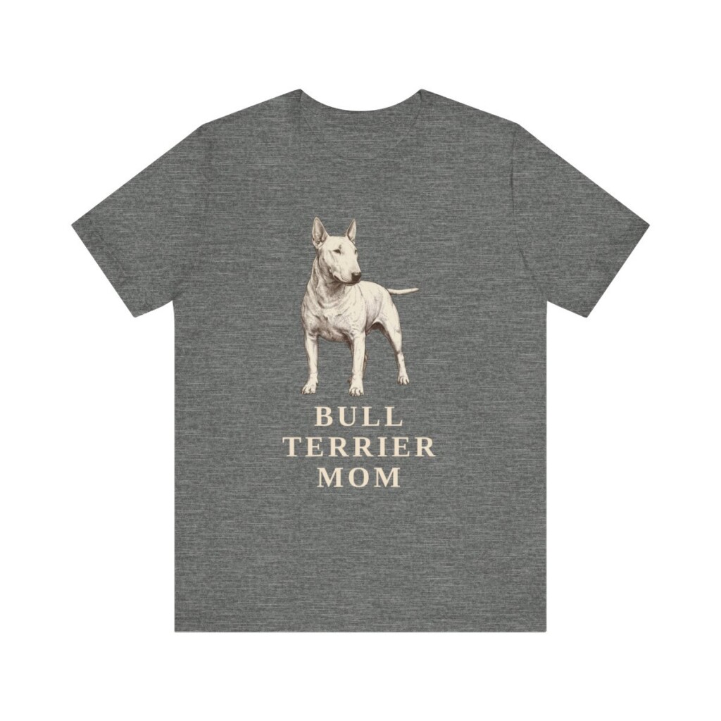 Bull Terrier Mom Shirt, Vintage Dog Sketch Tee, Dog Mom Gift
