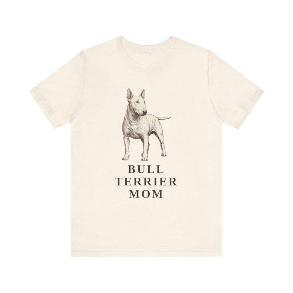 Bull Terrier Mom Shirt, Vintage Dog Sketch Tee, Dog Mom Gift
