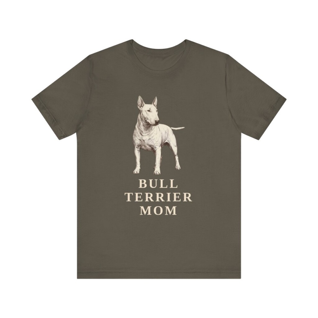 Bull Terrier Mom Shirt, Vintage Dog Sketch Tee, Dog Mom Gift