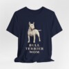 Bull Terrier Mom Shirt, Vintage Dog Sketch Tee, Dog Mom Gift