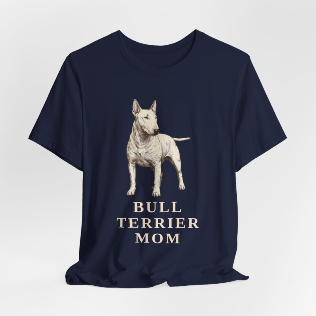 Bull Terrier Mom Shirt, Vintage Dog Sketch Tee, Dog Mom Gift