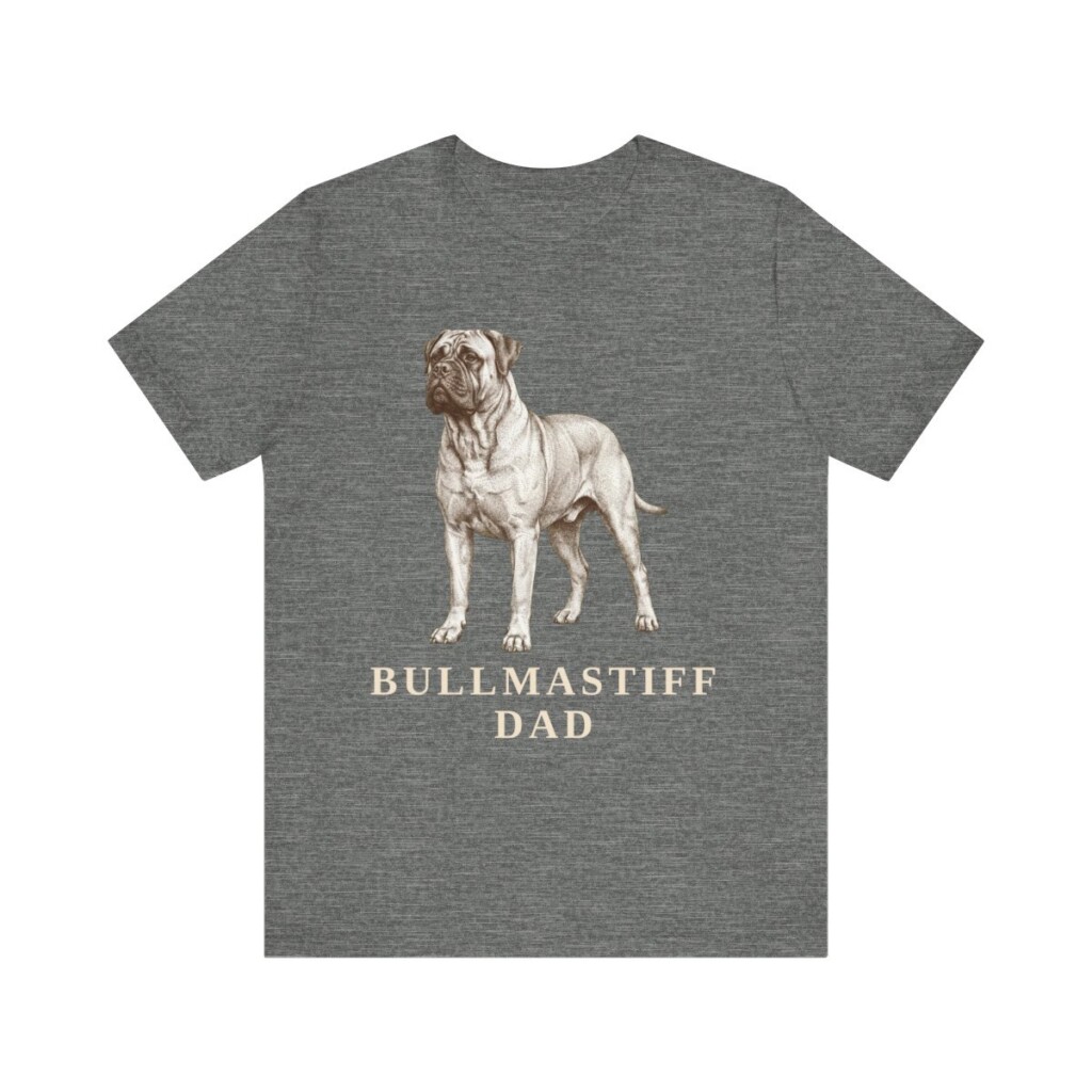Bullmastiff Dad Shirt, Vintage Dog Sketch Tee, Dog Dad Gift Bullmastiff Dad Shirt, Vintage Dog Sketch Tee, Dog Dad Gift