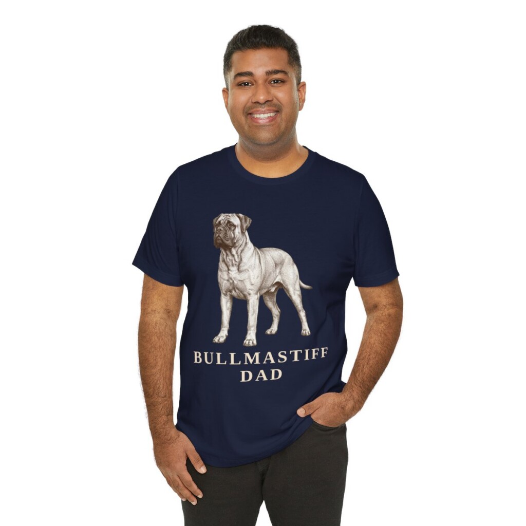 Bullmastiff Dad Shirt, Vintage Dog Sketch Tee, Dog Dad Gift Bullmastiff Dad Shirt, Vintage Dog Sketch Tee, Dog Dad Gift