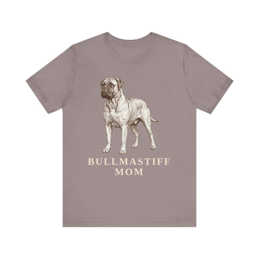 Bullmastiff Mom Shirt, Vintage Dog Sketch Tee, Dog Mom Gift