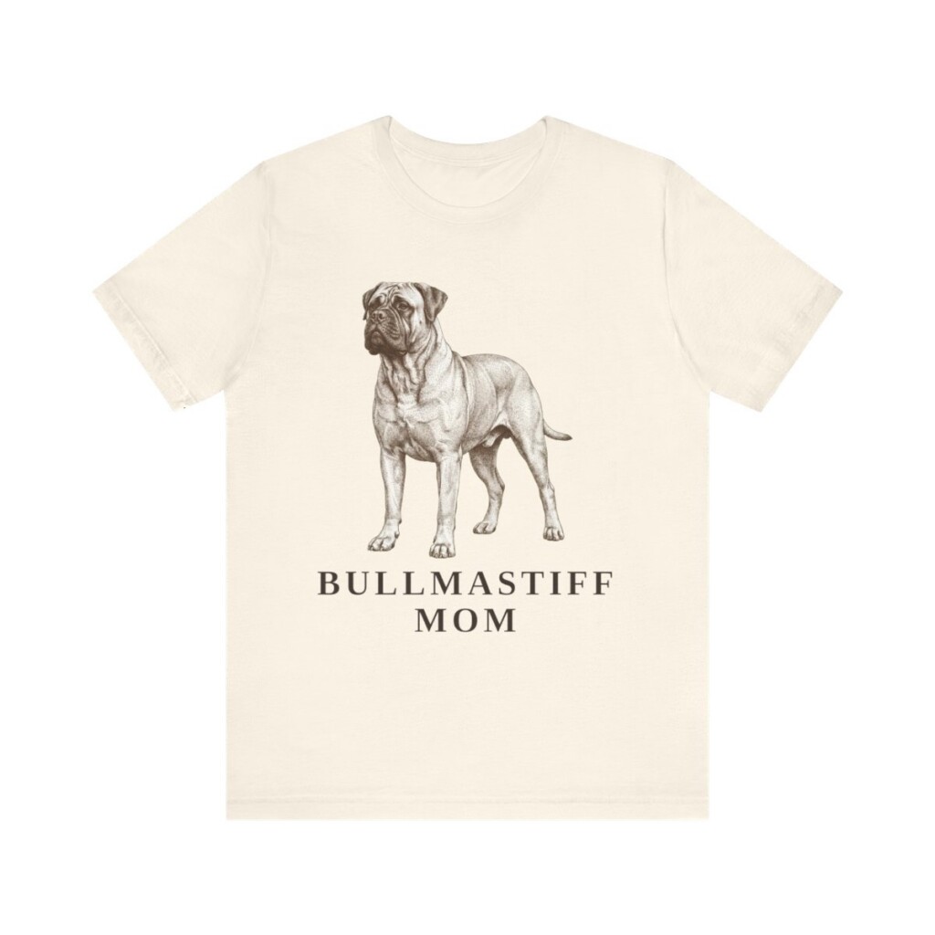 Bullmastiff Mom Shirt, Vintage Dog Sketch Tee, Dog Mom Gift