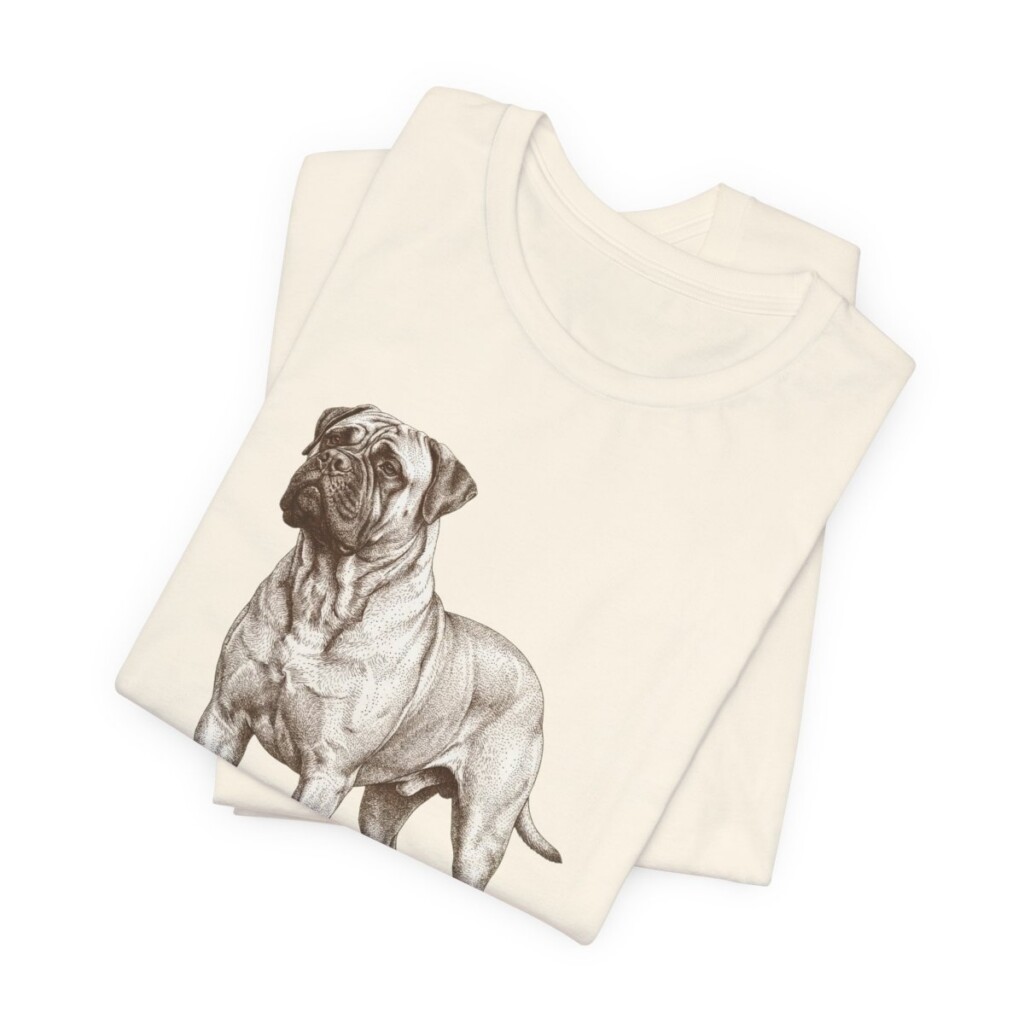 Bullmastiff Mom Shirt, Vintage Dog Sketch Tee, Dog Mom Gift