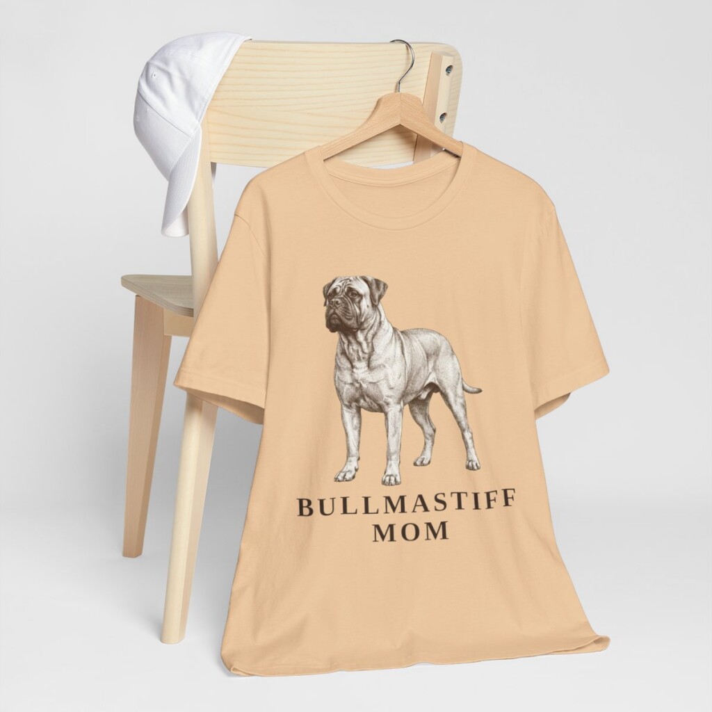 Bullmastiff Mom Shirt, Vintage Dog Sketch Tee, Dog Mom Gift