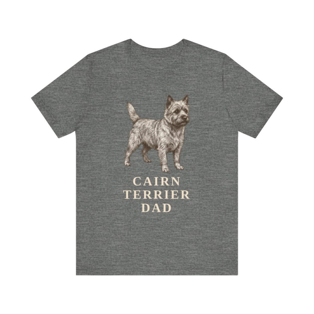 Cairn Terrier Dad Shirt, Vintage Dog Sketch Tee, Dog Dad Gift Cairn Terrier Dad Shirt, Vintage Dog Sketch Tee, Dog Dad Gift