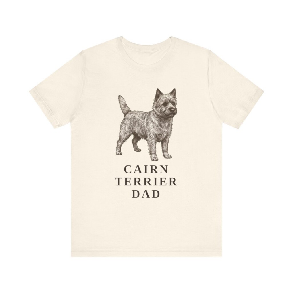 Cairn Terrier Dad Shirt, Vintage Dog Sketch Tee, Dog Dad Gift Cairn Terrier Dad Shirt, Vintage Dog Sketch Tee, Dog Dad Gift