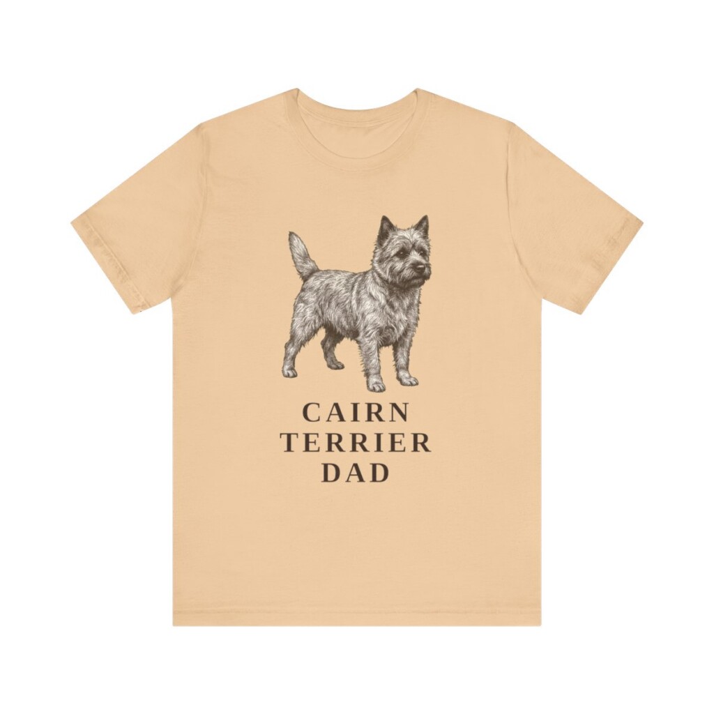 Cairn Terrier Dad Shirt, Vintage Dog Sketch Tee, Dog Dad Gift Cairn Terrier Dad Shirt, Vintage Dog Sketch Tee, Dog Dad Gift