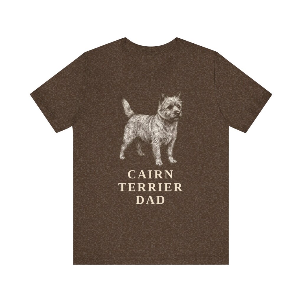 Cairn Terrier Dad Shirt, Vintage Dog Sketch Tee, Dog Dad Gift Cairn Terrier Dad Shirt, Vintage Dog Sketch Tee, Dog Dad Gift