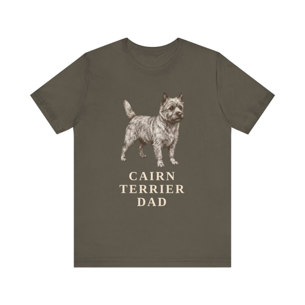 Cairn Terrier Dad Shirt, Vintage Dog Sketch Tee, Dog Dad Gift Cairn Terrier Dad Shirt, Vintage Dog Sketch Tee, Dog Dad Gift