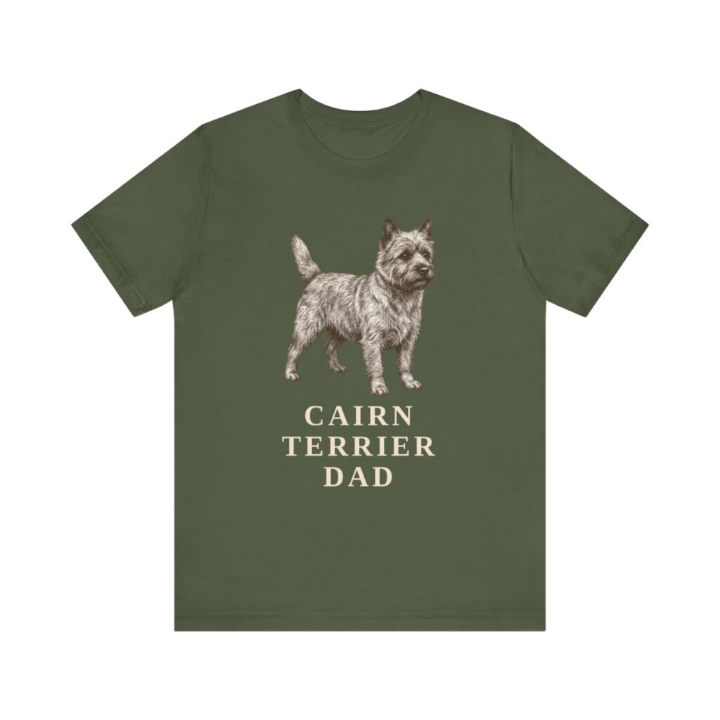 Cairn Terrier Dad Shirt, Vintage Dog Sketch Tee, Dog Dad Gift Cairn Terrier Dad Shirt, Vintage Dog Sketch Tee, Dog Dad Gift