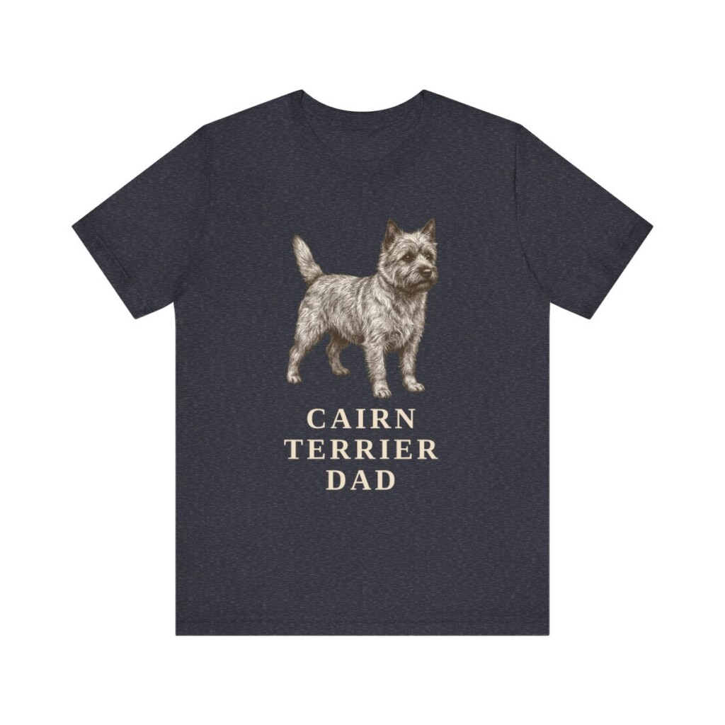 Cairn Terrier Dad Shirt, Vintage Dog Sketch Tee, Dog Dad Gift Cairn Terrier Dad Shirt, Vintage Dog Sketch Tee, Dog Dad Gift