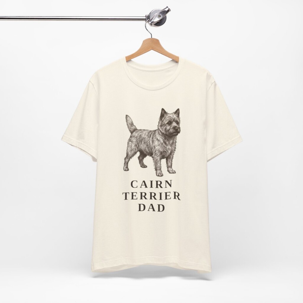 Cairn Terrier Dad Shirt, Vintage Dog Sketch Tee, Dog Dad Gift Cairn Terrier Dad Shirt, Vintage Dog Sketch Tee, Dog Dad Gift