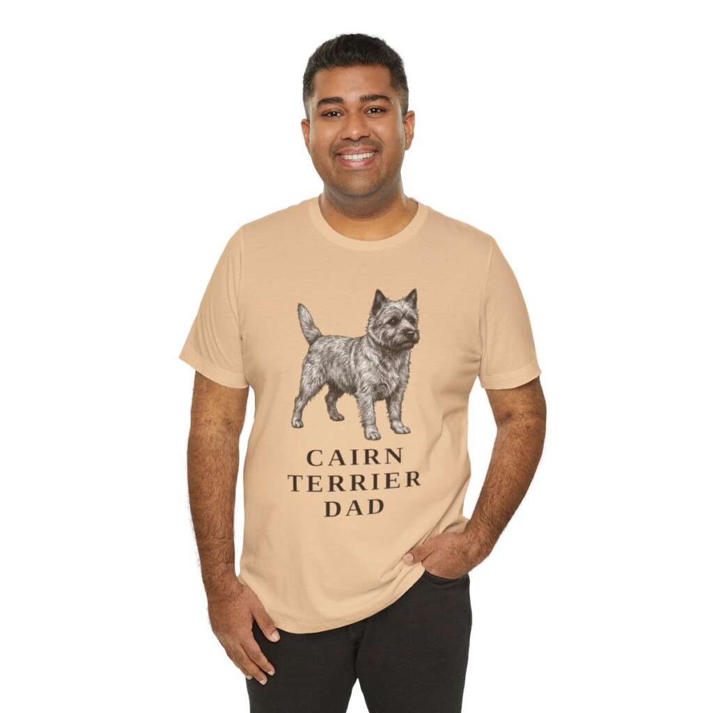 Cairn Terrier Dad Shirt, Vintage Dog Sketch Tee, Dog Dad Gift Cairn Terrier Dad Shirt, Vintage Dog Sketch Tee, Dog Dad Gift