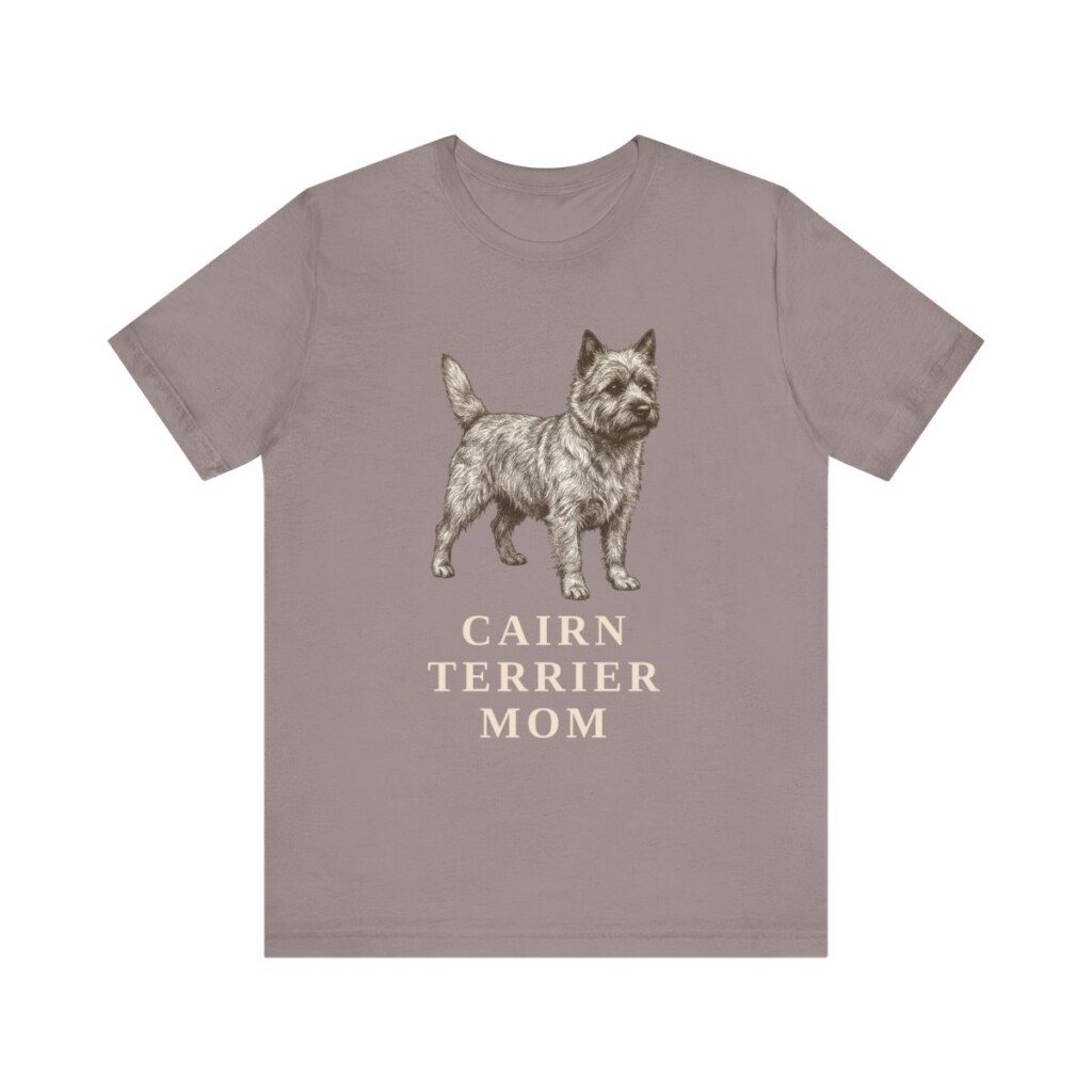 Cairn Terrier Mom Shirt, Vintage Dog Sketch Tee, Dog Mom Gift