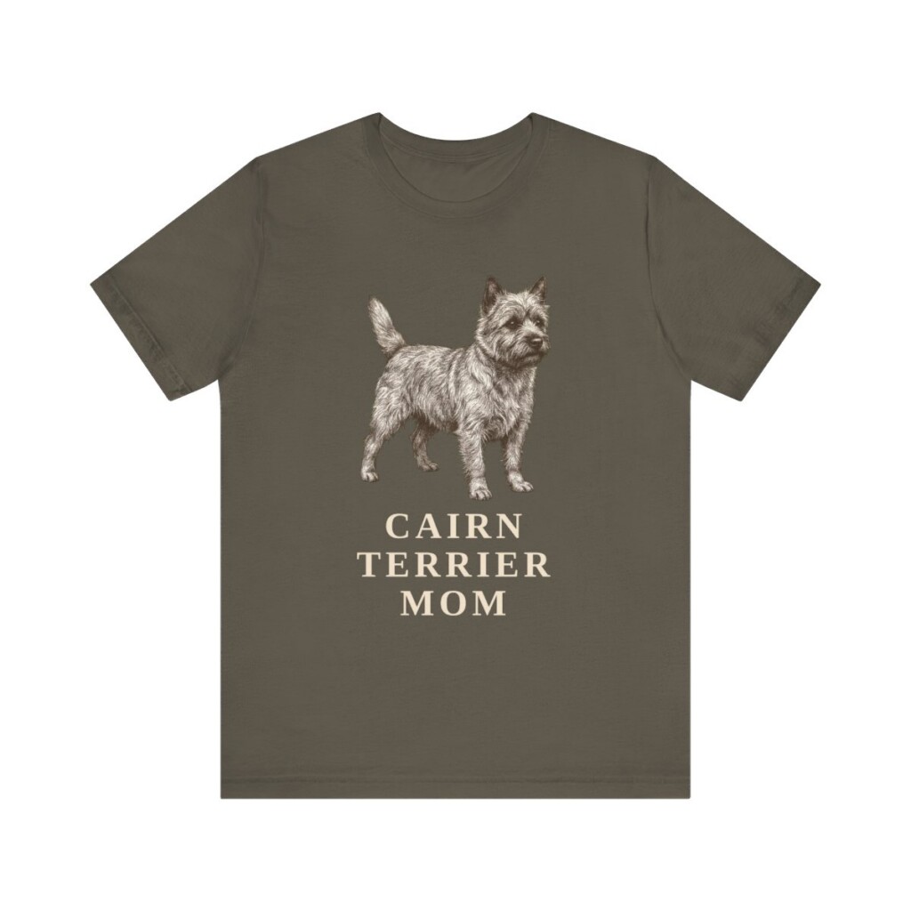 Cairn Terrier Mom Shirt, Vintage Dog Sketch Tee, Dog Mom Gift
