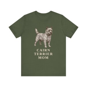 Cairn Terrier Mom Shirt, Vintage Dog Sketch Tee, Dog Mom Gift