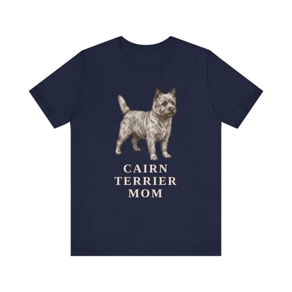 Cairn Terrier Mom Shirt, Vintage Dog Sketch Tee, Dog Mom Gift