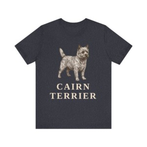Cairn Terrier Lover Shirt, Vintage Dog Sketch Tee, Dog Lover Gift
